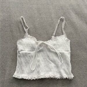 Edikted White Lace Strappy Top